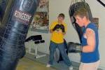 Boxing Training with Heavy Bag